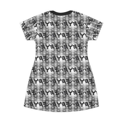 Most High God - Yahuah 01-01 Black Designer T-shirt Dress