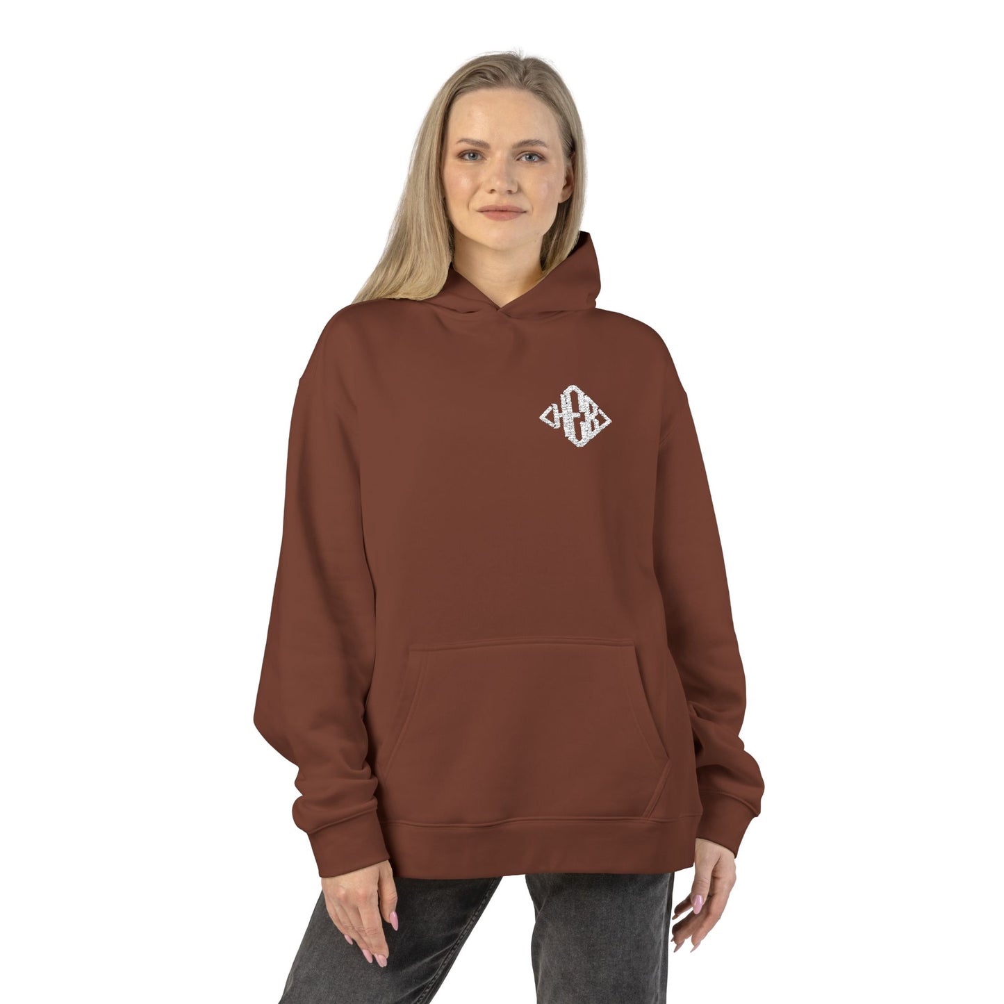 Hebrews 01-02 Designer AS Colour Embroidered Relaxed Unisex Hoodie (9 colors)