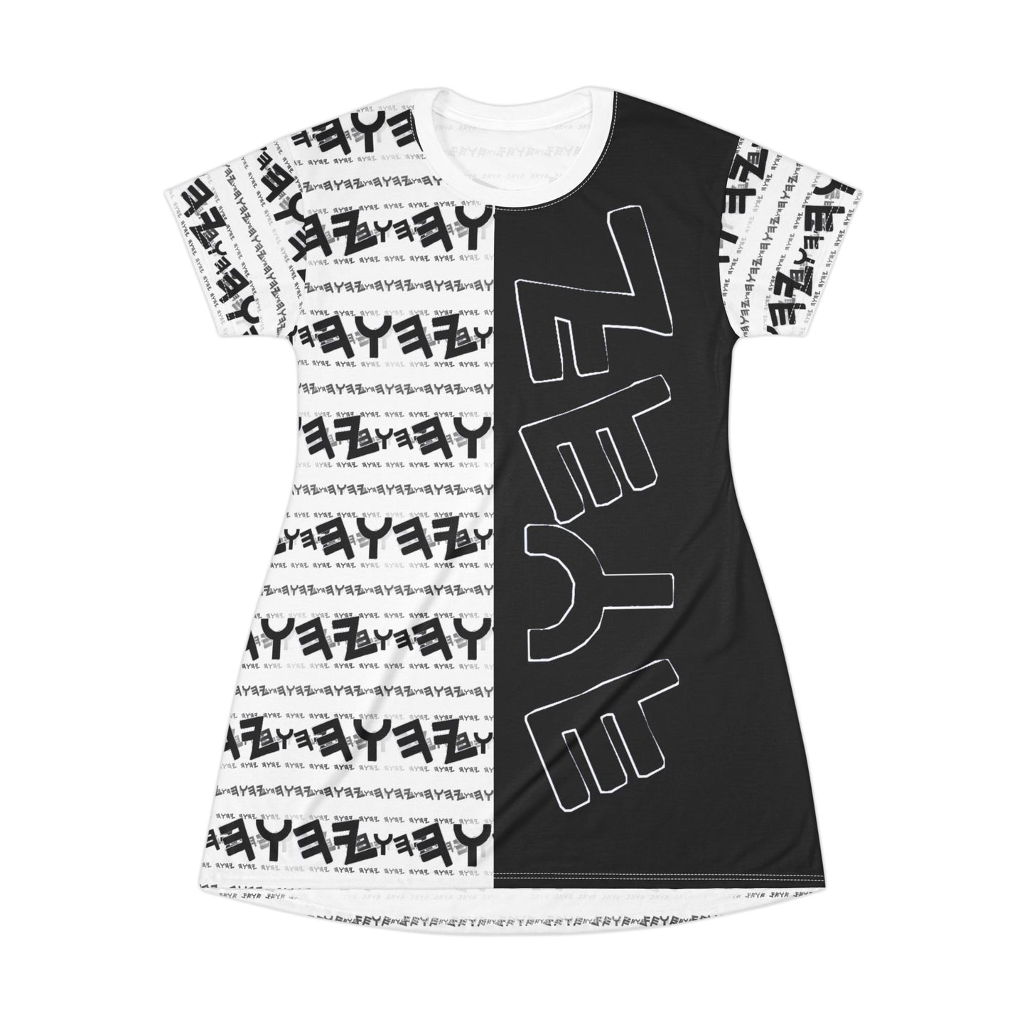 Most High God - Yahuah 01-01 White Designer T-shirt Dress