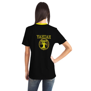 Yahuah-Árbol de la vida 02-01 Camiseta unisex de diseñador 