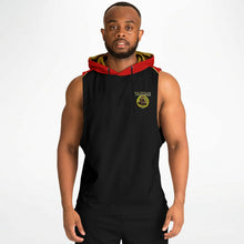 Load image into Gallery viewer, A-Team 01 Red Men&#39;s Designer Athletic Drop Armhole Sleeveless Hoodie