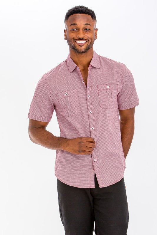 Short Sleeve Dress Shirt (4 colors)