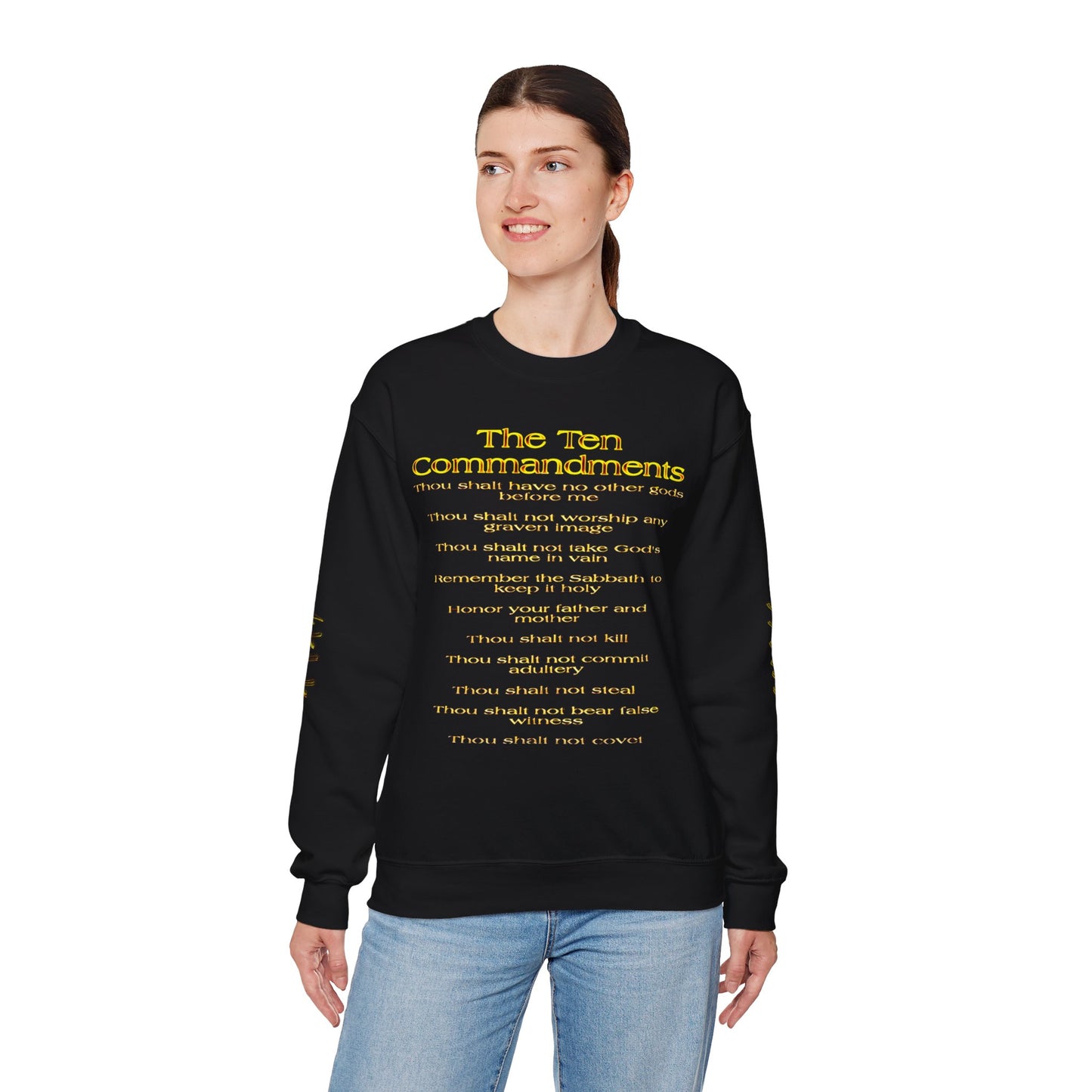 Ten Commandments 01 Designer Gildan Unisex Heavy Blend Sweatshirt (12 colors)