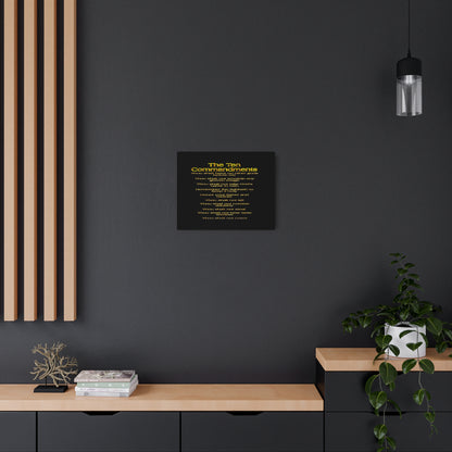 Ten Commandments 01 Horizontal Metal Print (3 sizes)