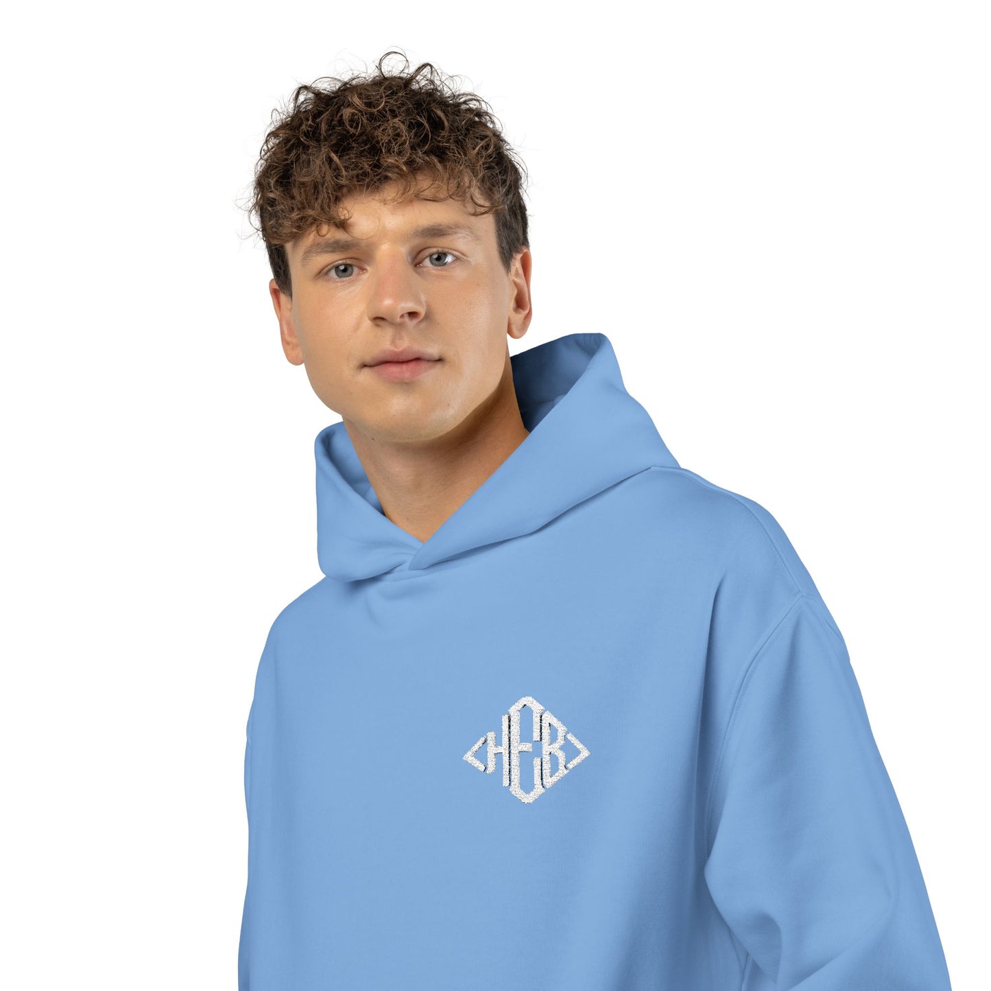 Hebrews 01-02 Designer AS Colour Embroidered Relaxed Unisex Hoodie (9 colors)