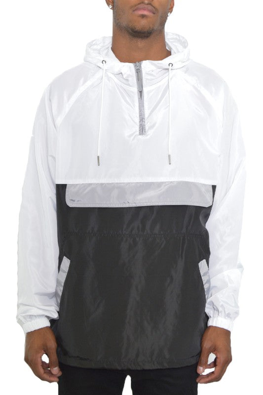 Color Block Anorak Pullover Windbreaker (5 colors)