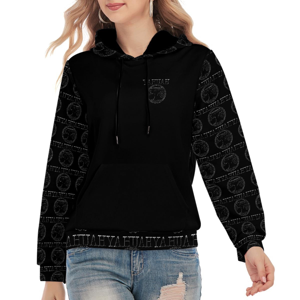 Yahuah-Tree of Life 02-04 Designer Unisex Cotton Hoodie