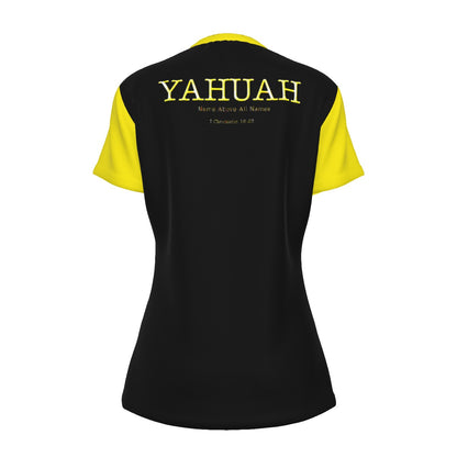 Yahuah-Name Above All Names 02-02 Ladies Designer Cotton T-shirt