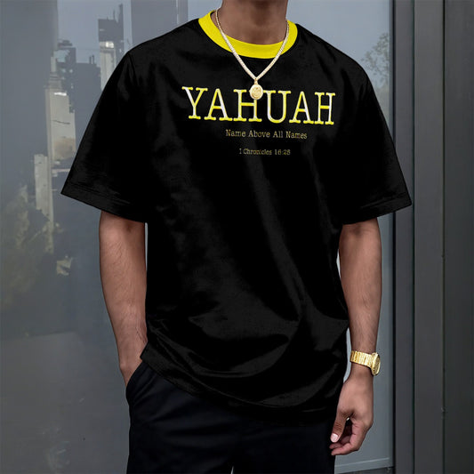 Yahuah-Name Above All Names 02-02 Men's Designer Drop Shoulder T-shirt