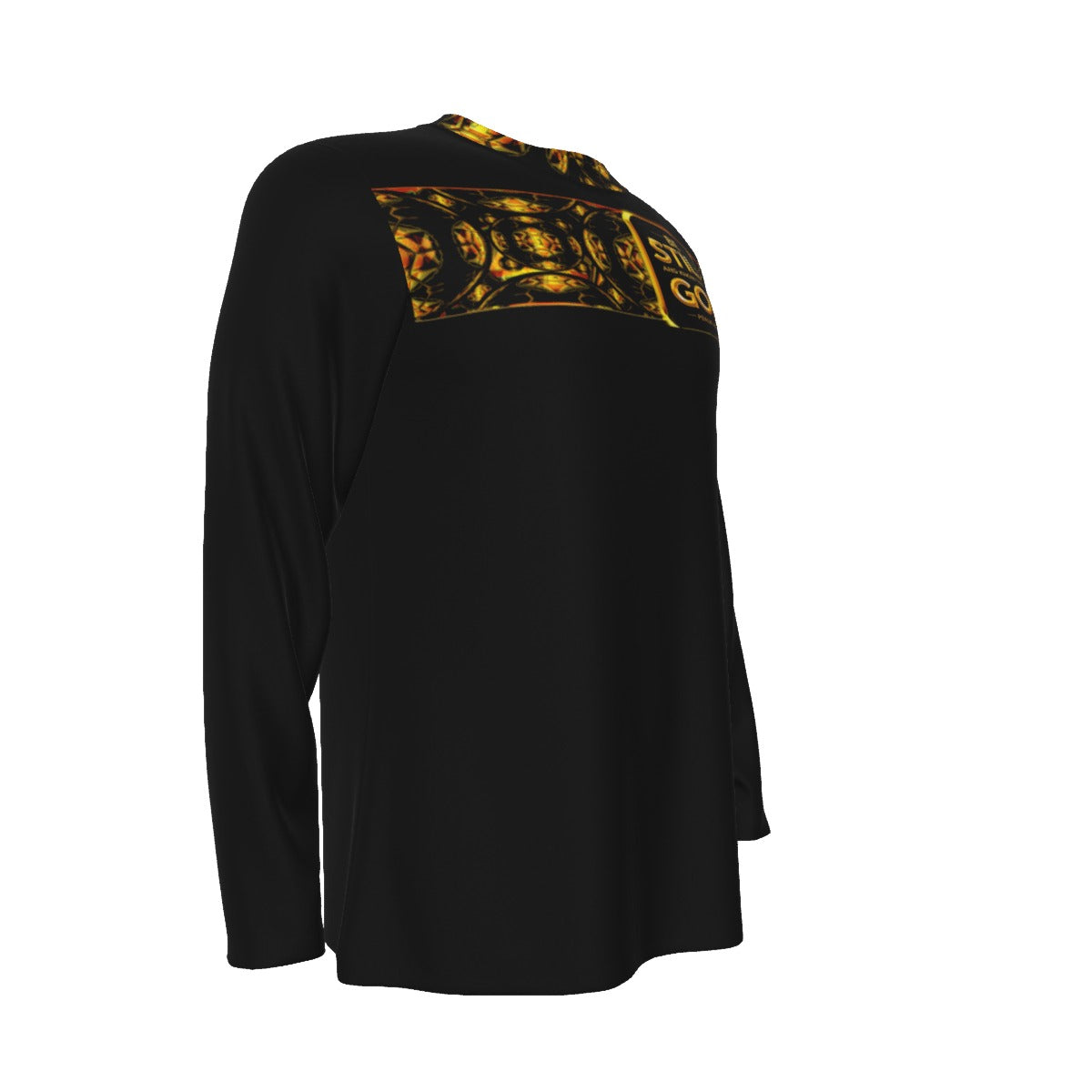 Hebrew World 01-03 Sacred Stillness Psalm 46:10 Men's Long Sleeve Cotton T-shirt
