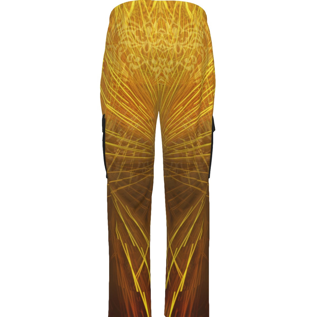 Yahuah-Tree of Life 02-03 Voltage Men's Designer Open Bottom Cargo Sweatpants