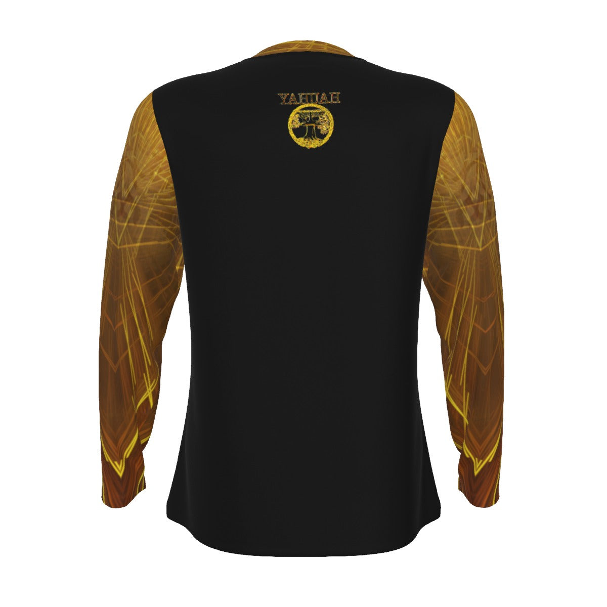 Yahuah-Tree of Life 02-03 Voltage Men's Designer Long Sleeve Cotton T-shirt