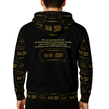Outspoken Designs 02-01 "Be 100" Men's Designer Zip Hoodie