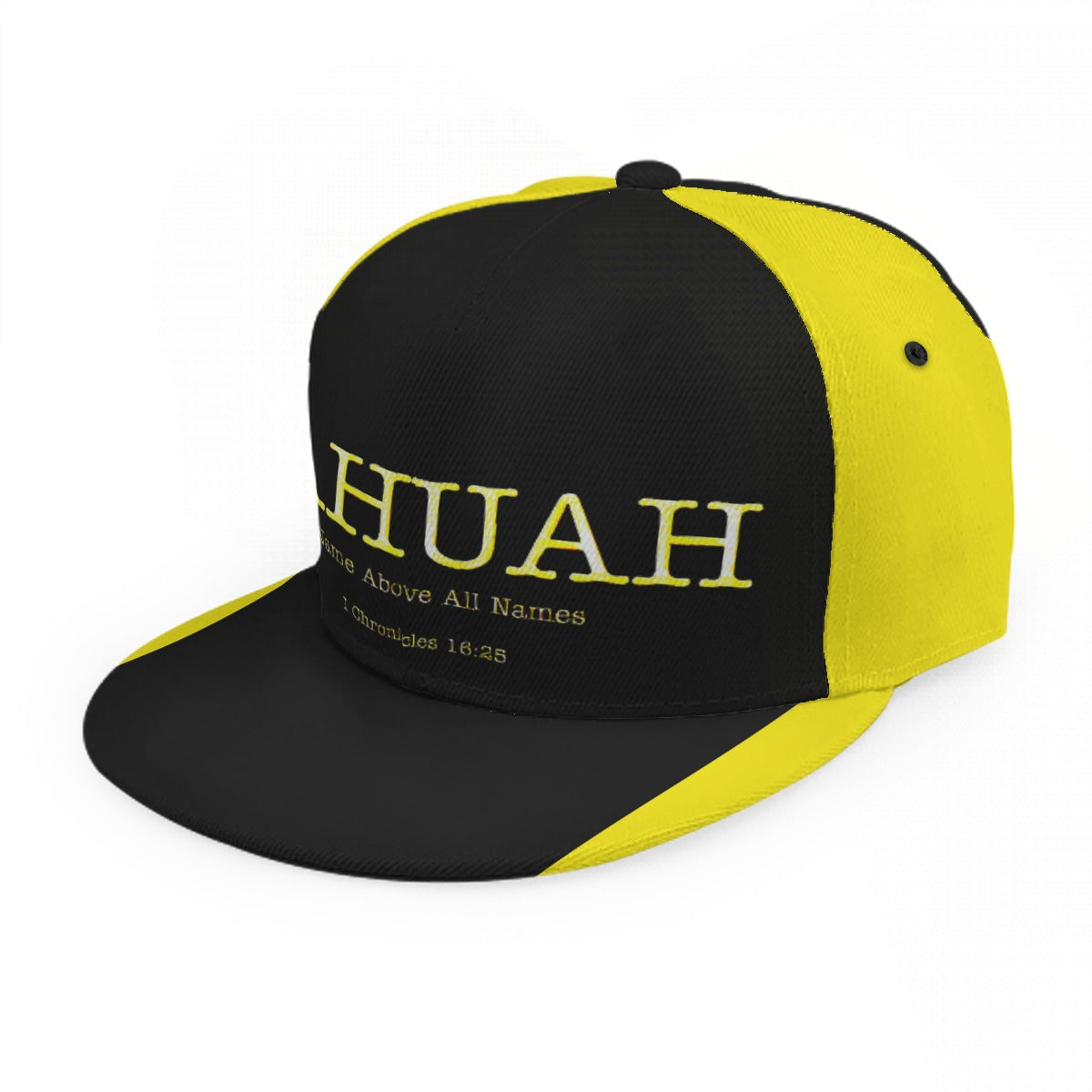 Yahuah-Name Above All Names 02-02 Designer Flat Brim Baseball Cap