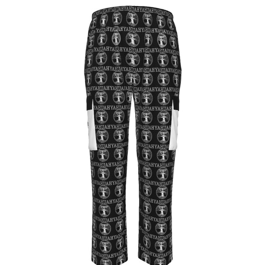 Yahuah-Tree of Life 02-06 Yin Yang Men's Designer Cargo Sweatpants