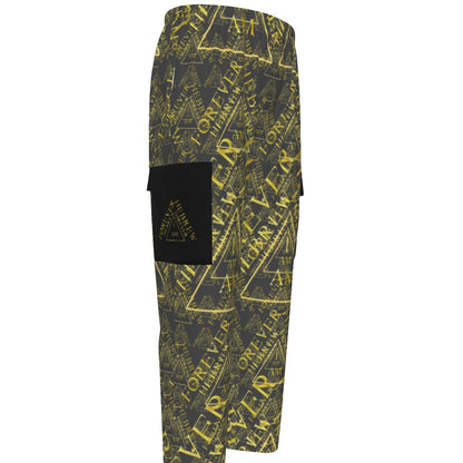 I AM HEBREW 03-01 Men's Designer Cargo Sweatpants