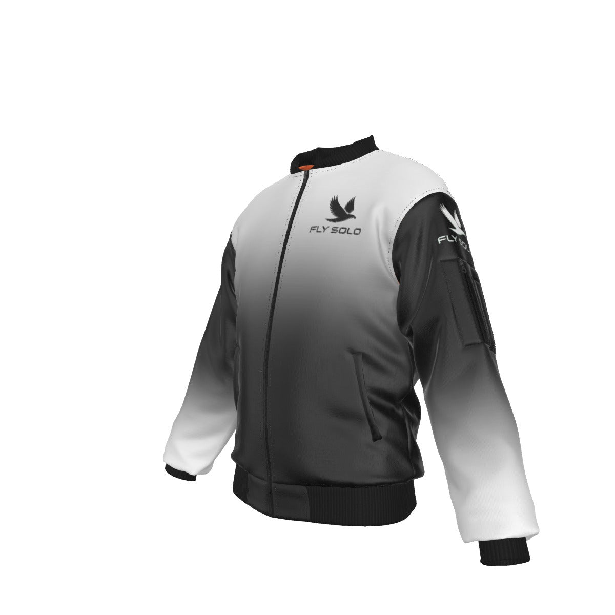 Outspoken Designs 03-03 "Fly Solo" Men's Designer Bomber Jacket with Sleeve Pocket