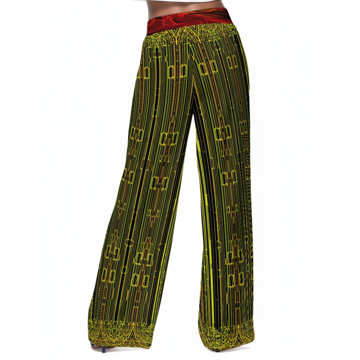 Geometrical Apparel 02 Designer Wide Leg Pants