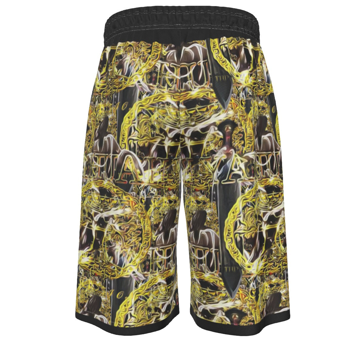 Yahuah-Name Above All Names 03-01 Royal Men's Designer Over-the-Knee Board Shorts