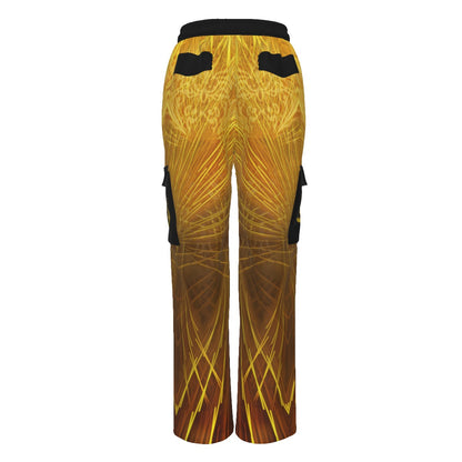 Yahuah: Tree of Life (02-02) - The Firmament Radiance | Women's Cargo Sweatpants