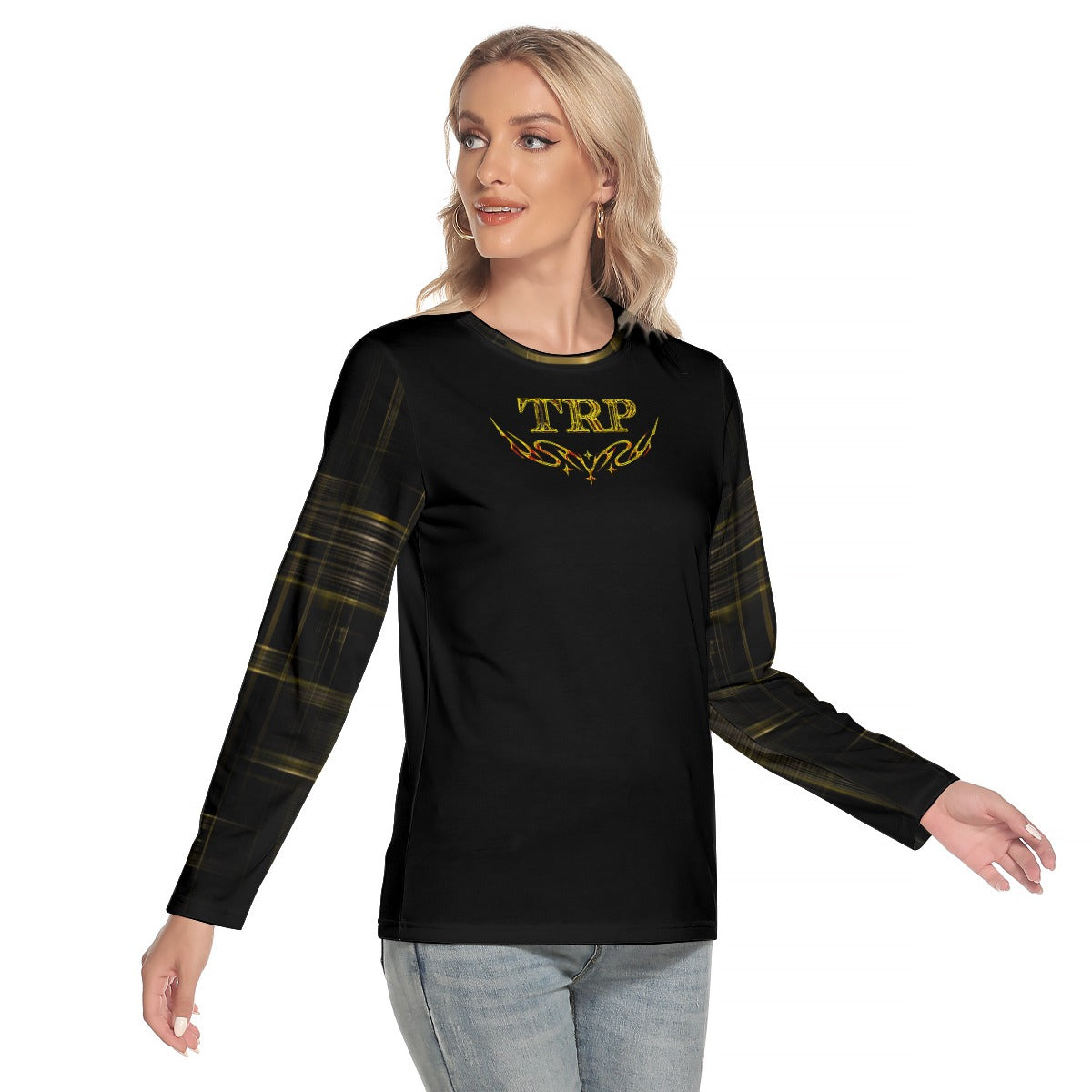 TRP Matrix 01 Ladies Designer Round Neck Long Sleeve T-shirt