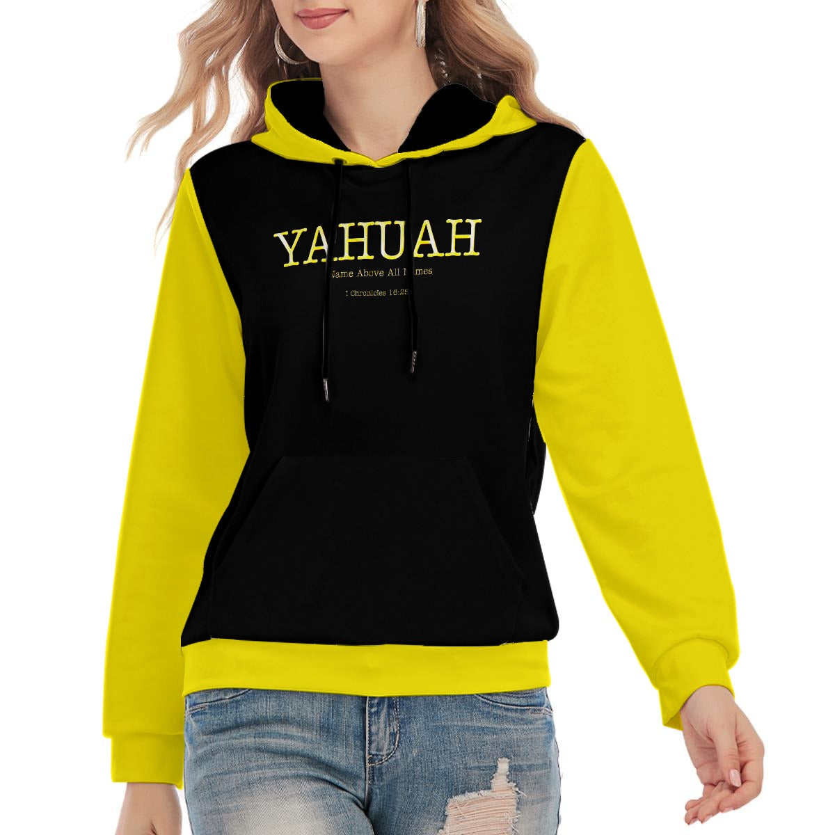 Yahuah-Name Above All Names 02-02 Designer Unisex Cotton Hoodie