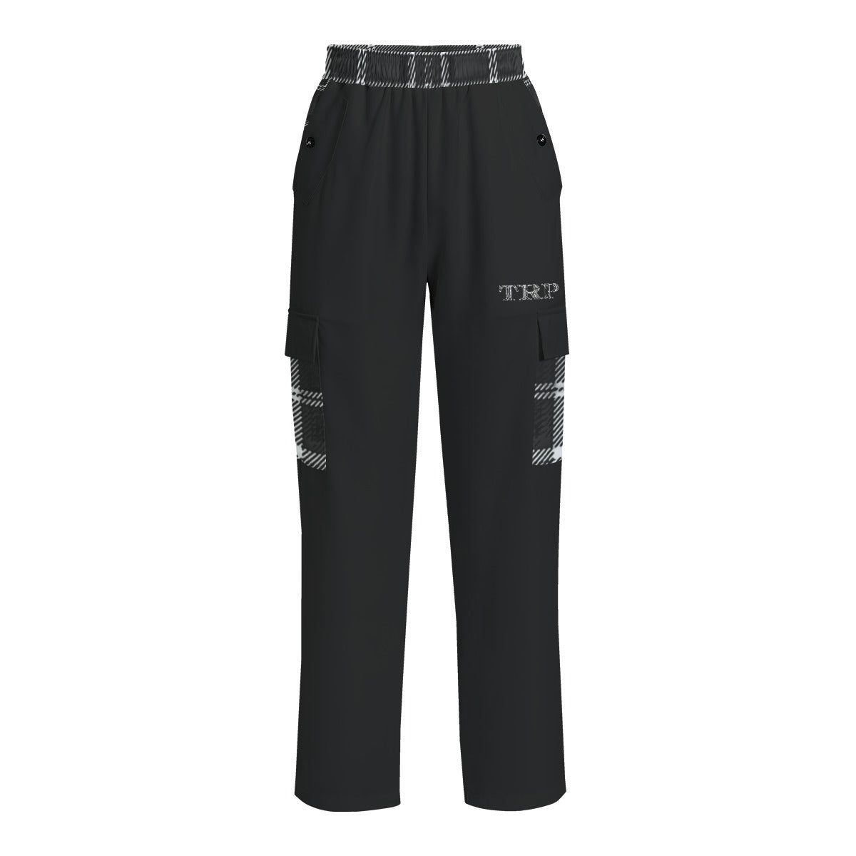 TRP Twisted Patterns 06: Digital Plaid 01-06B Ladies Designer Cargo Sweatpants