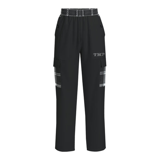 TRP Twisted Patterns 06: Digital Plaid 01-06B Ladies Designer Cargo Sweatpants