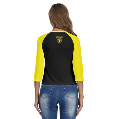 Yahuah: Tree of Life (02-01) - The Covenant Seal | Women's Slim Fit 3/4 Raglan Sleeve Tee