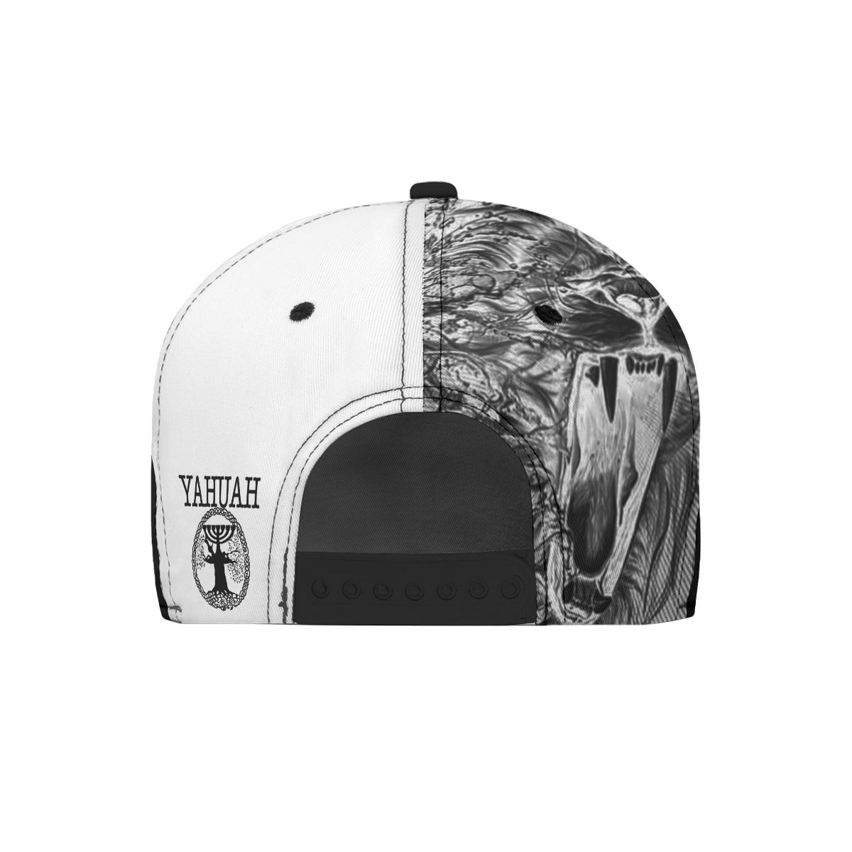 Yahuah-Tree of Life 02-06 Yin Yang Designer Peaked Flat Brim Baseball Cap