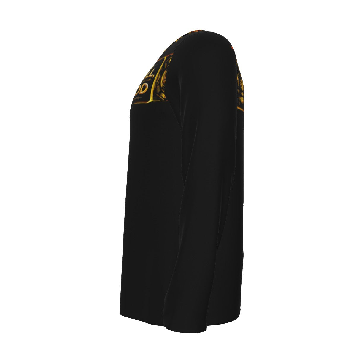 Hebrew World 01-03 Sacred Stillness Psalm 46:10 Men's Long Sleeve Cotton T-shirt