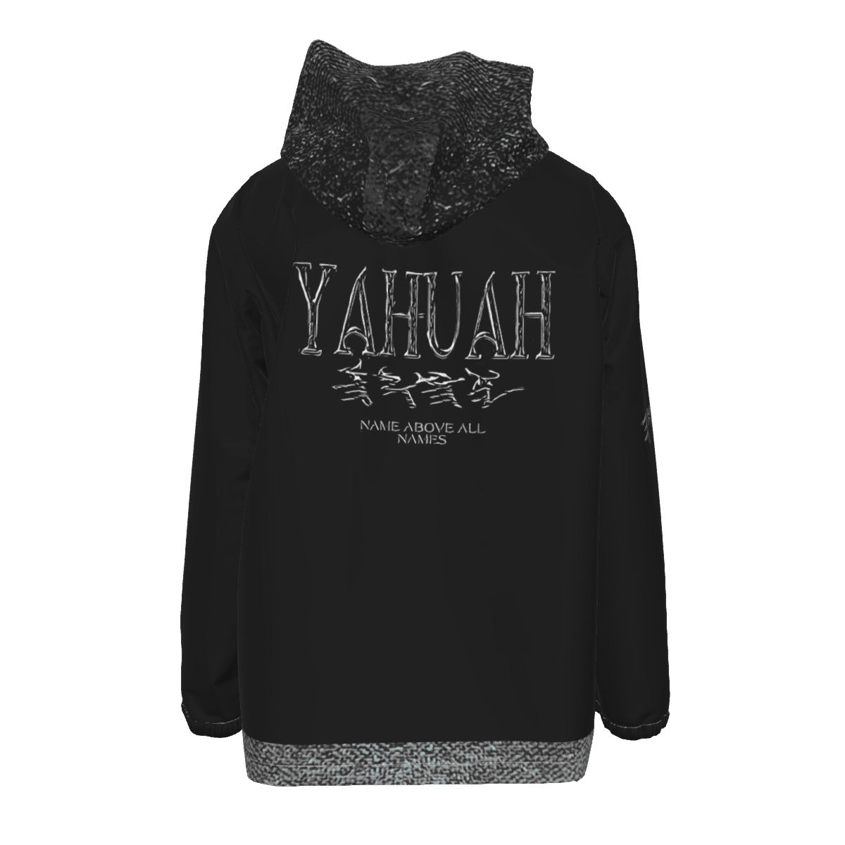 Yahuah-Name Above All Names 01-01 Men's Designer Drop Shoulder Full Zip Windbreaker