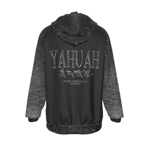 Yahuah-Name Above All Names 01-01 Men's Designer Raglan Pullover Hoodie