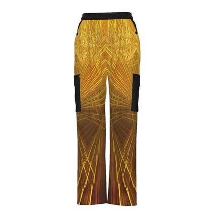 Yahuah: Tree of Life (02-02) - The Firmament Radiance | Women's Cargo Sweatpants