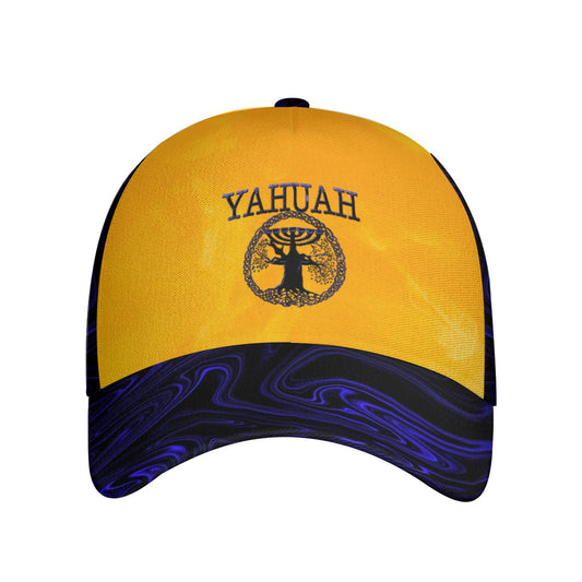 Yahuah-Tree of Life 02-02 Elect Designer Curved Brim Baseball Cap