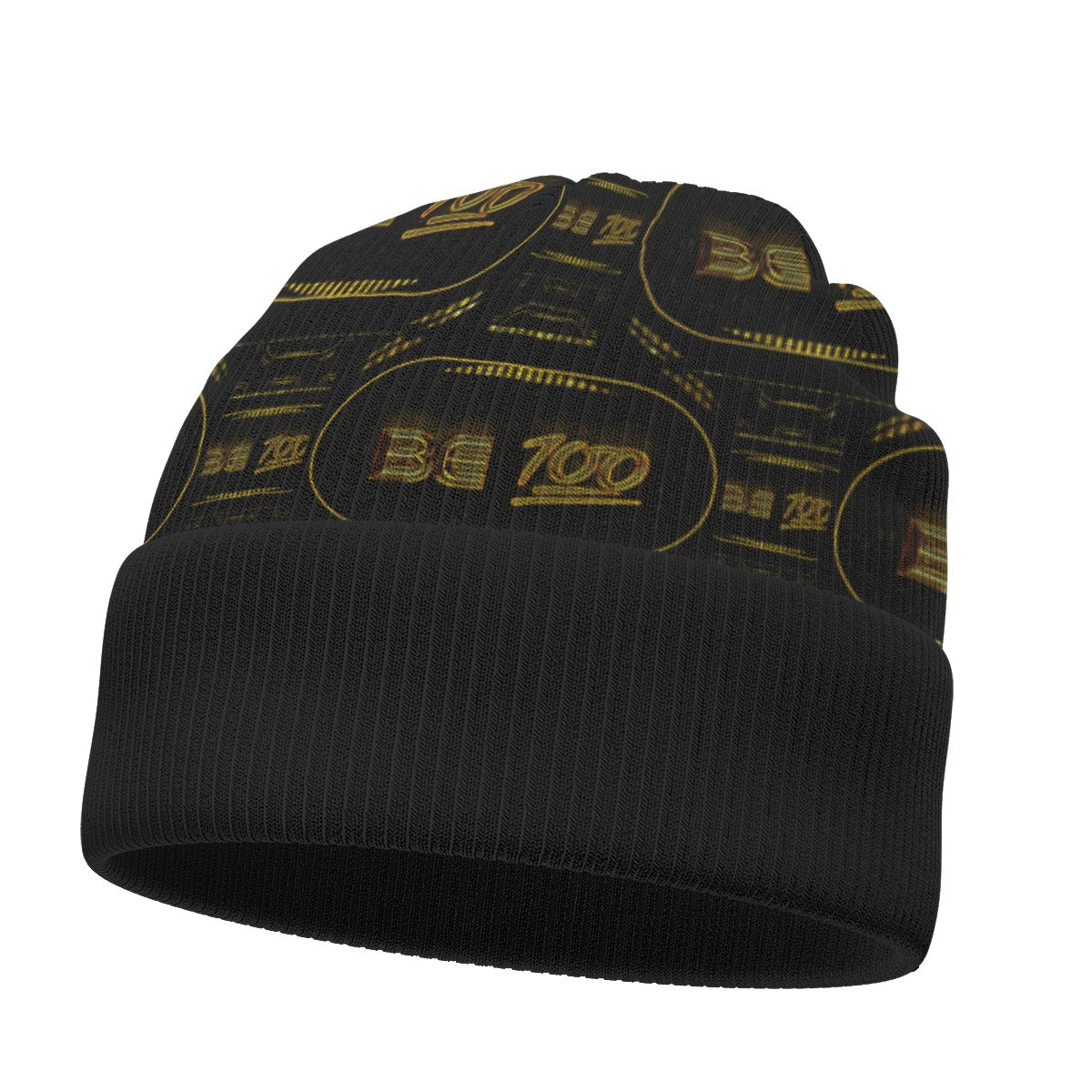 Outspoken Designs 02-01 "Be 100" Designer Cuffed Beanie