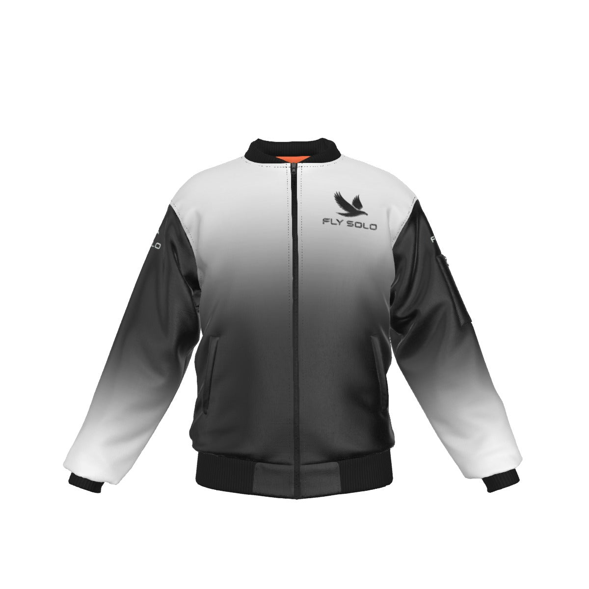 Outspoken Designs 03-03 "Fly Solo" Men's Designer Bomber Jacket with Sleeve Pocket