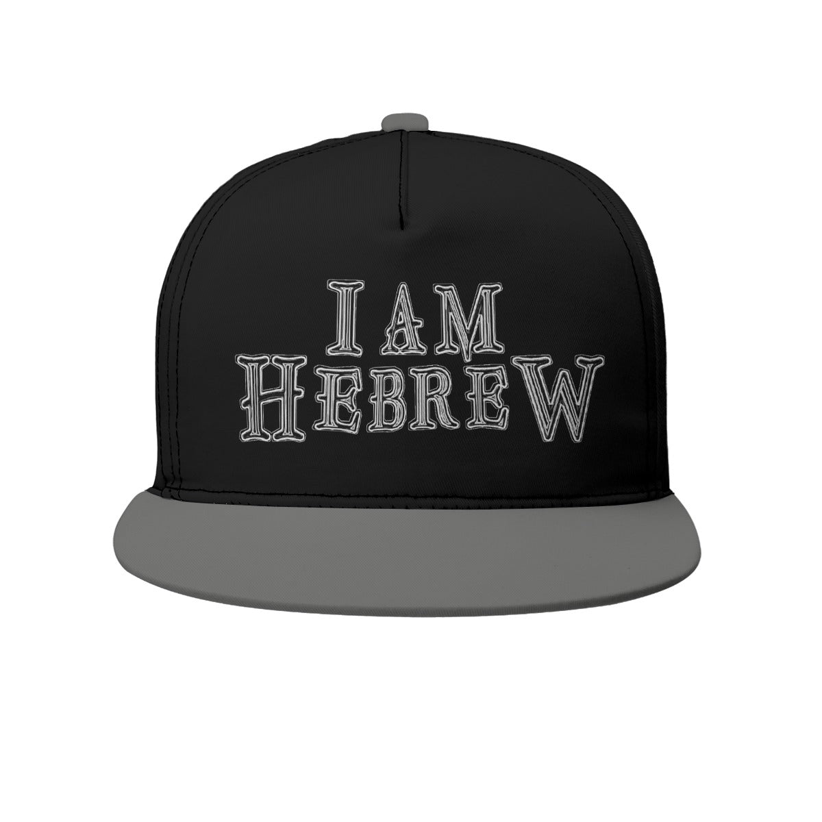 I AM HEBREW 02-02 Designer Peaked Snapback Cap