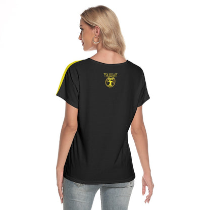 Yahuah: Tree of Life (02-01) - The Covenant Seal | Women's V-neck Loose Fit Tee