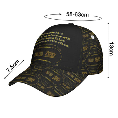 Outspoken Designs 02-01 "Be 100" Peaked Baseball Cap