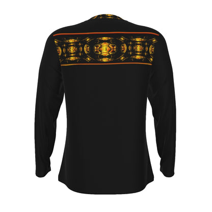 Hebrew World 01-03 Sacred Stillness Psalm 46:10 Men's Long Sleeve Cotton T-shirt