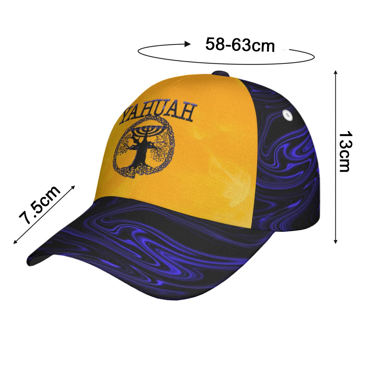 Yahuah-Tree of Life 02-02 Elect Designer Curved Brim Baseball Cap