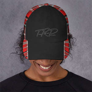 TRP Twisted Patterns 06: Digital Plaid 01-03A Designer Curved Brim Baseball Cap