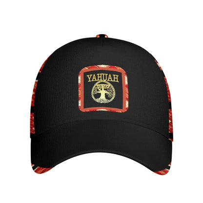Yahuah Logo 02 Peaked Baseball Cap