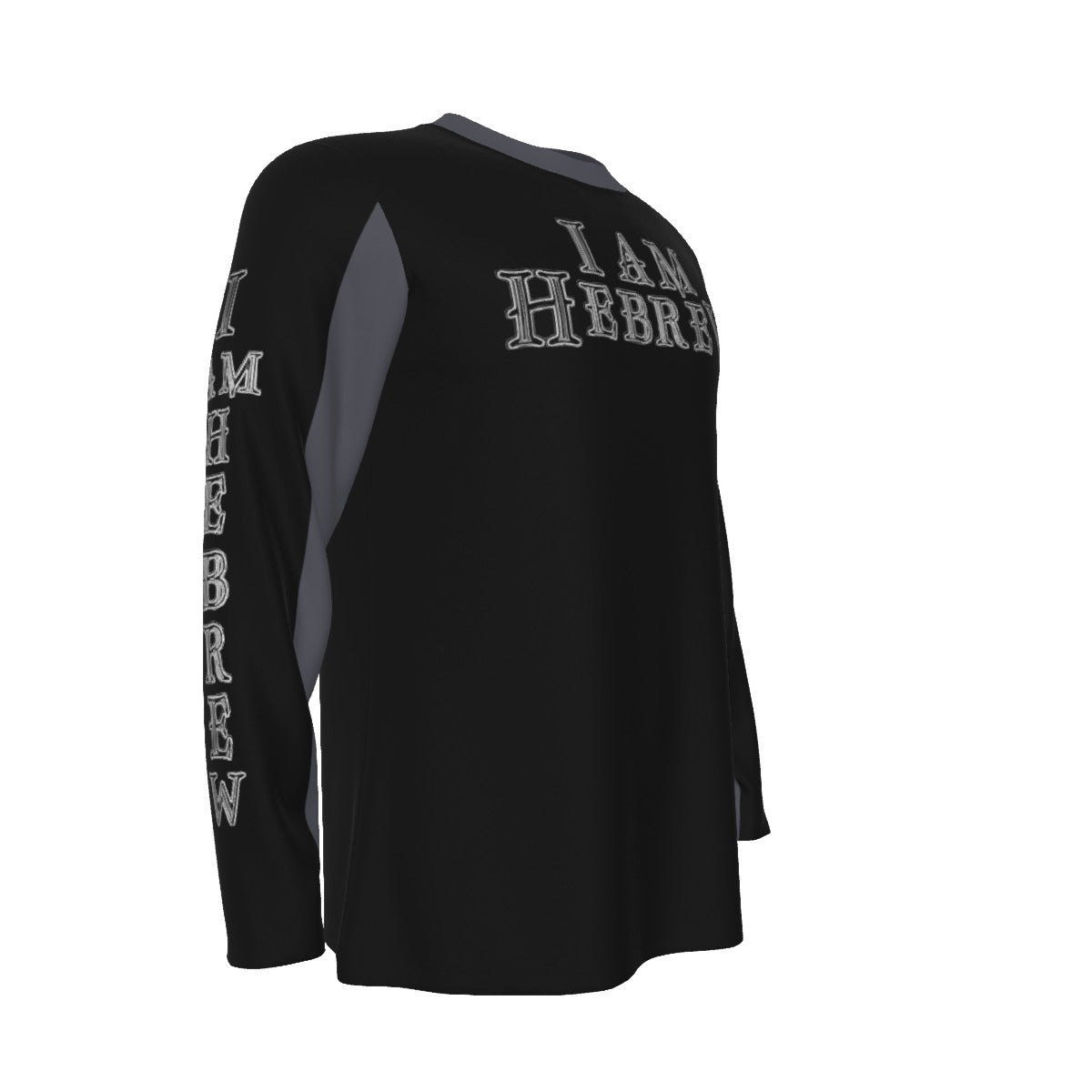 I AM HEBREW 02-02 Men's Designer Long Sleeve Cotton T-shirt