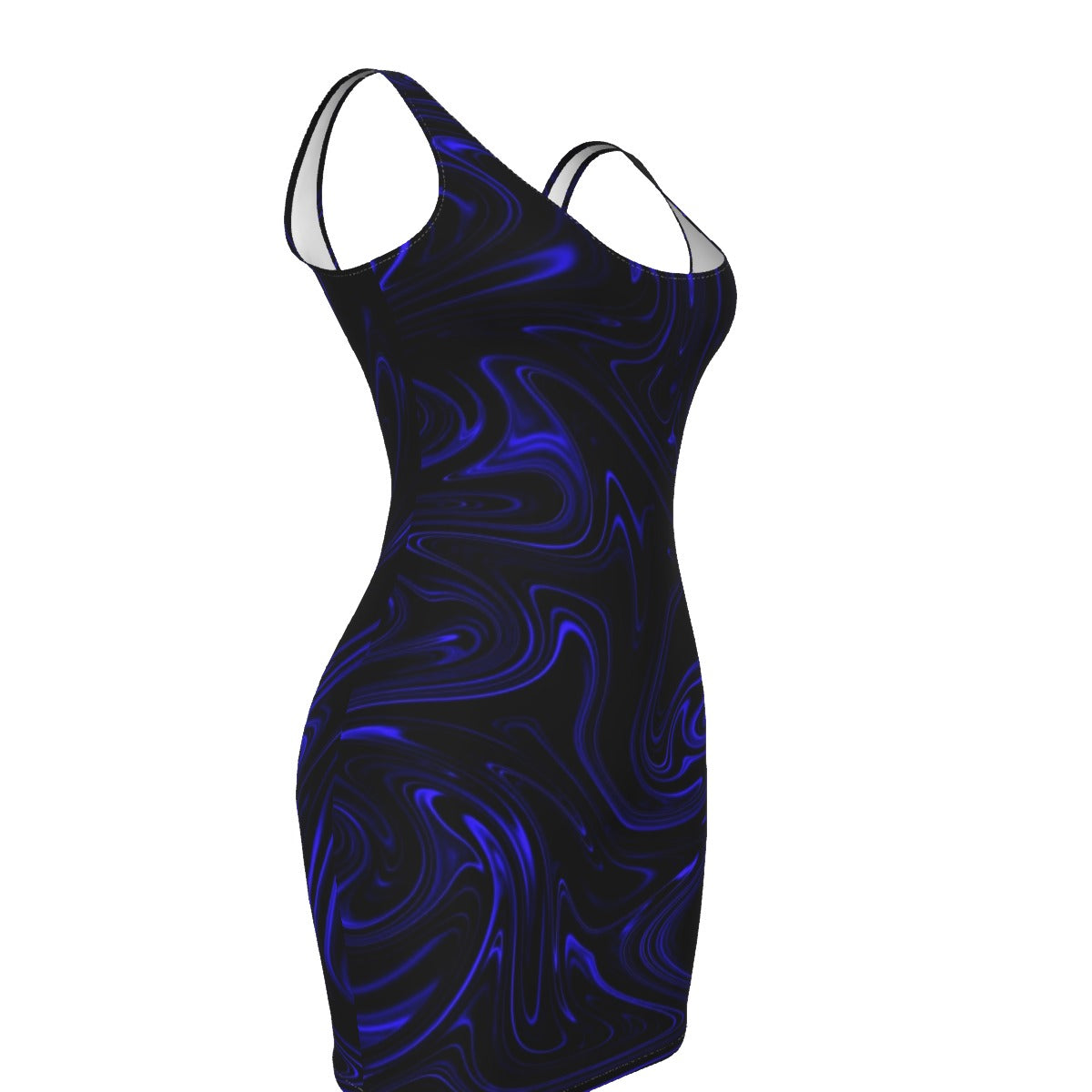 TRP Maze 01-02 Designer U-neck Tank Bodycon Mini Dress