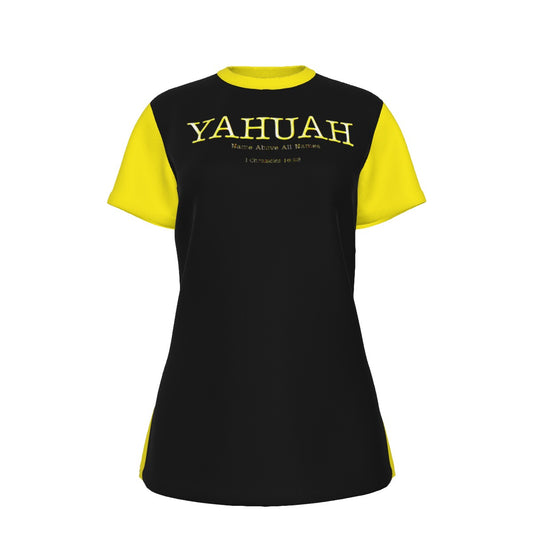 Yahuah-Name Above All Names 02-02 Ladies Designer Cotton T-shirt