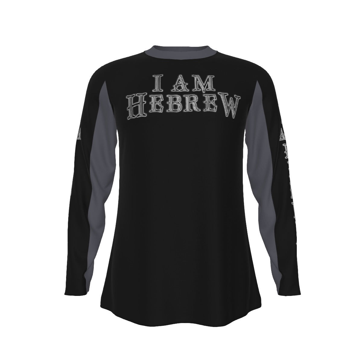 I AM HEBREW 02-02 Men's Designer Long Sleeve Cotton T-shirt