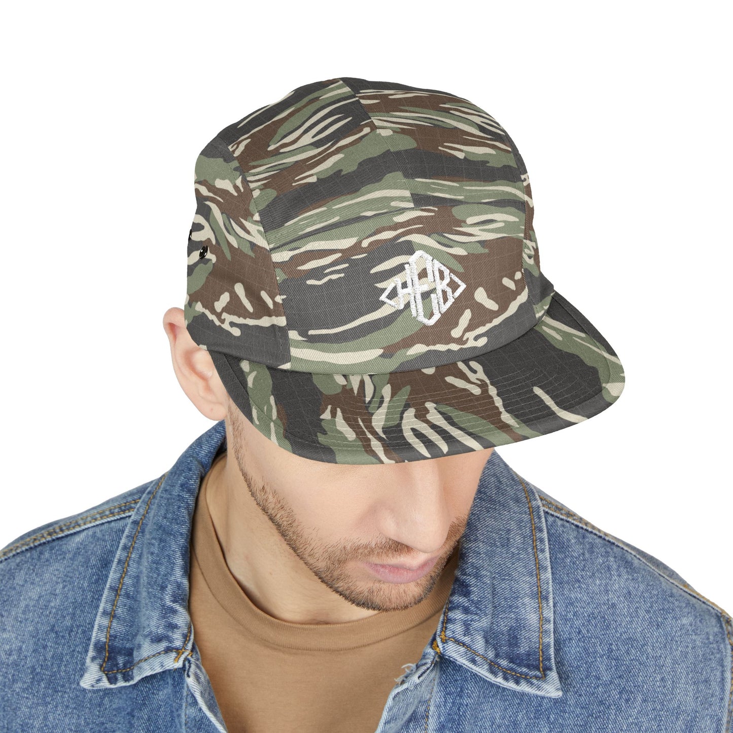 Hebrews 01-02 Designer Yupoong Embroidered 5 Panel Cap (6 colors)