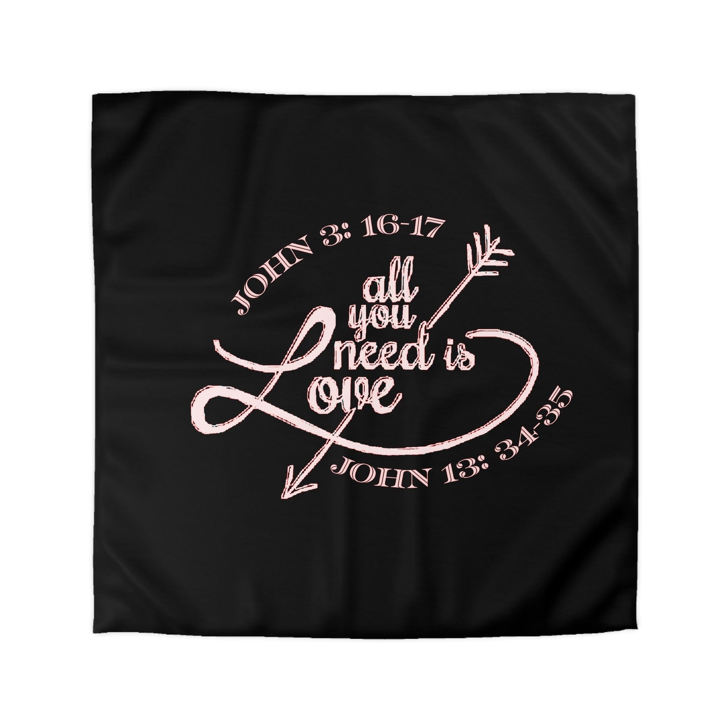 Illustrated Truth 02-01 "All You Need is Love" Designer Microfiber Duvet Cover (4 sizes)